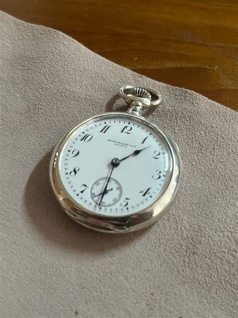 patek philippe silver pocket watch|patek pocket watch price.